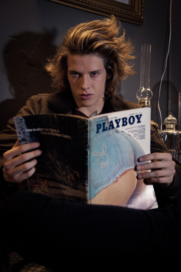 Bomber and knit jumper from Pull & Bear, Trousers from Diesel