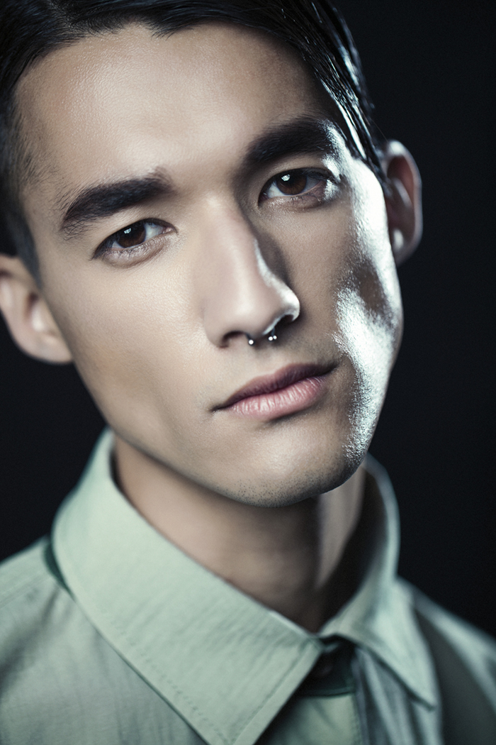 Green long sleeved shirt: Merwe Mode