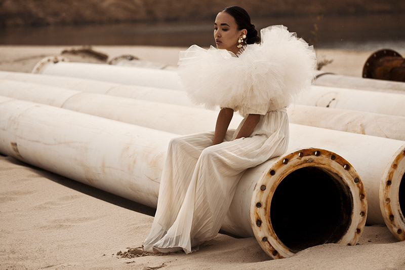 Top: Danny Reinke Pants: Irene Luft Jewellery: Stylists Own