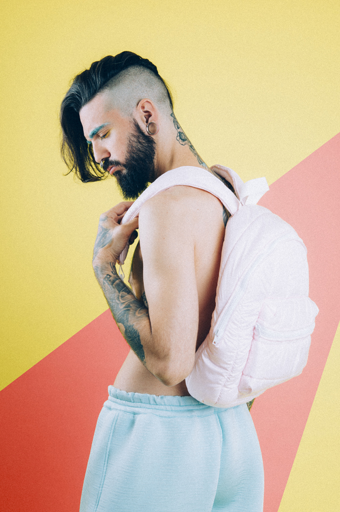 Trousers and bag: Krizia Robustella