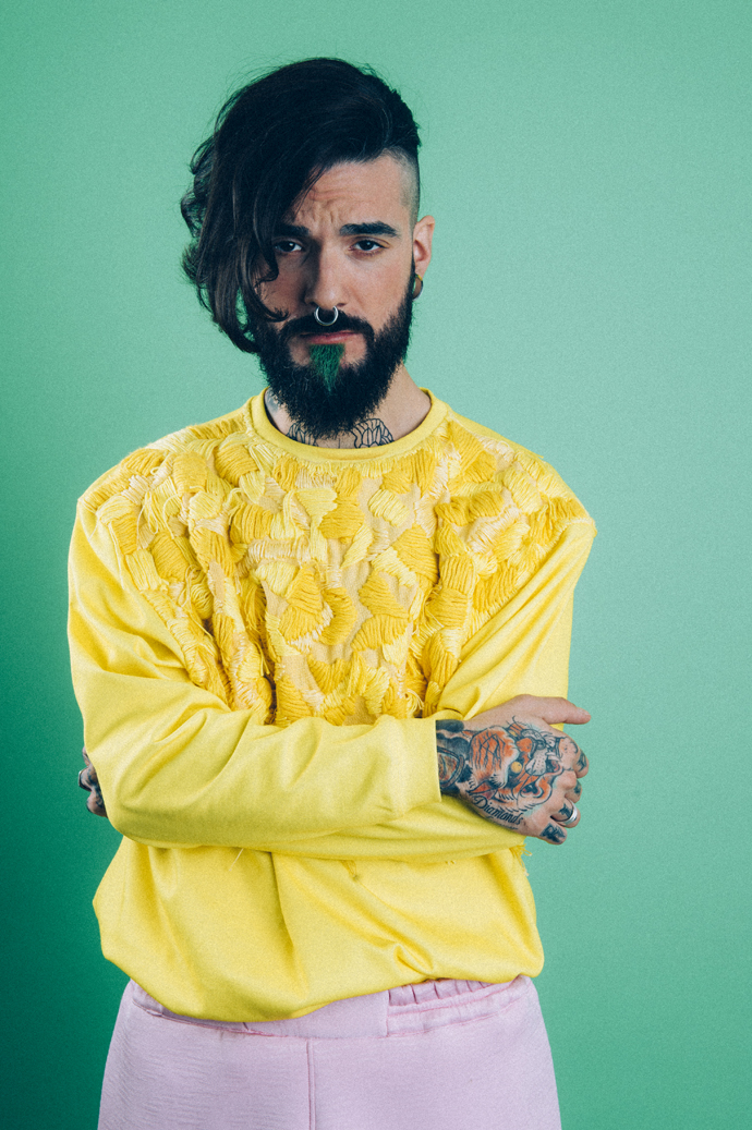 Sweater: CarlotaOMS Trousers: Krizia Robustella