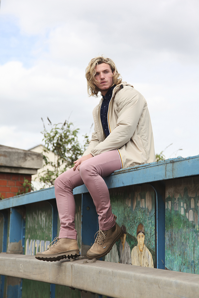 Ben Wears: Jacket: K-Way Shirt & Trousers: Scotch & Soda Shoes: Palladium