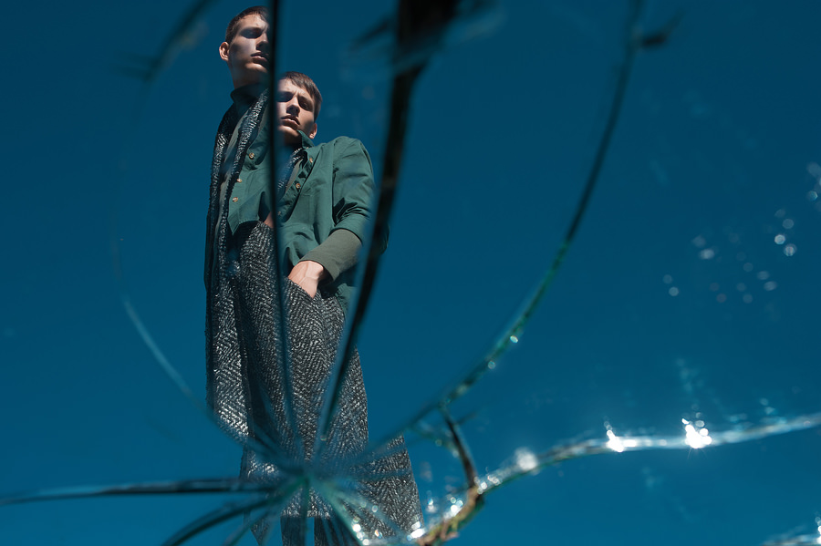 Khaki turtleneck - Asos Black and gray pants - Vadim Merlis (podium collection fall winter 2016-2017) Shirt - River Island