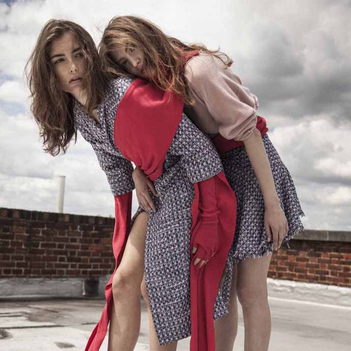 Coat and Skirt by To be Adored Red Gloves by Marta Jakubowski 