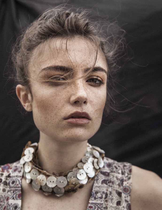 Fantasy 70’ dress by Millie Mackintosh Necklace by Sorcha 