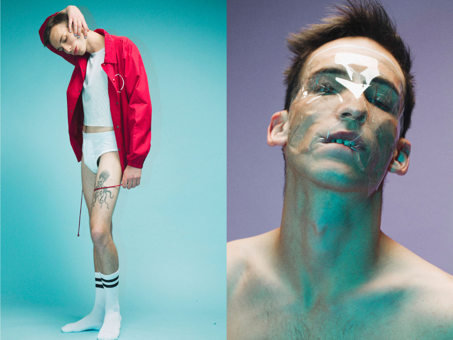 Crop Top by Martin Magner Jacket by Sol-Sol Socks by Factorie