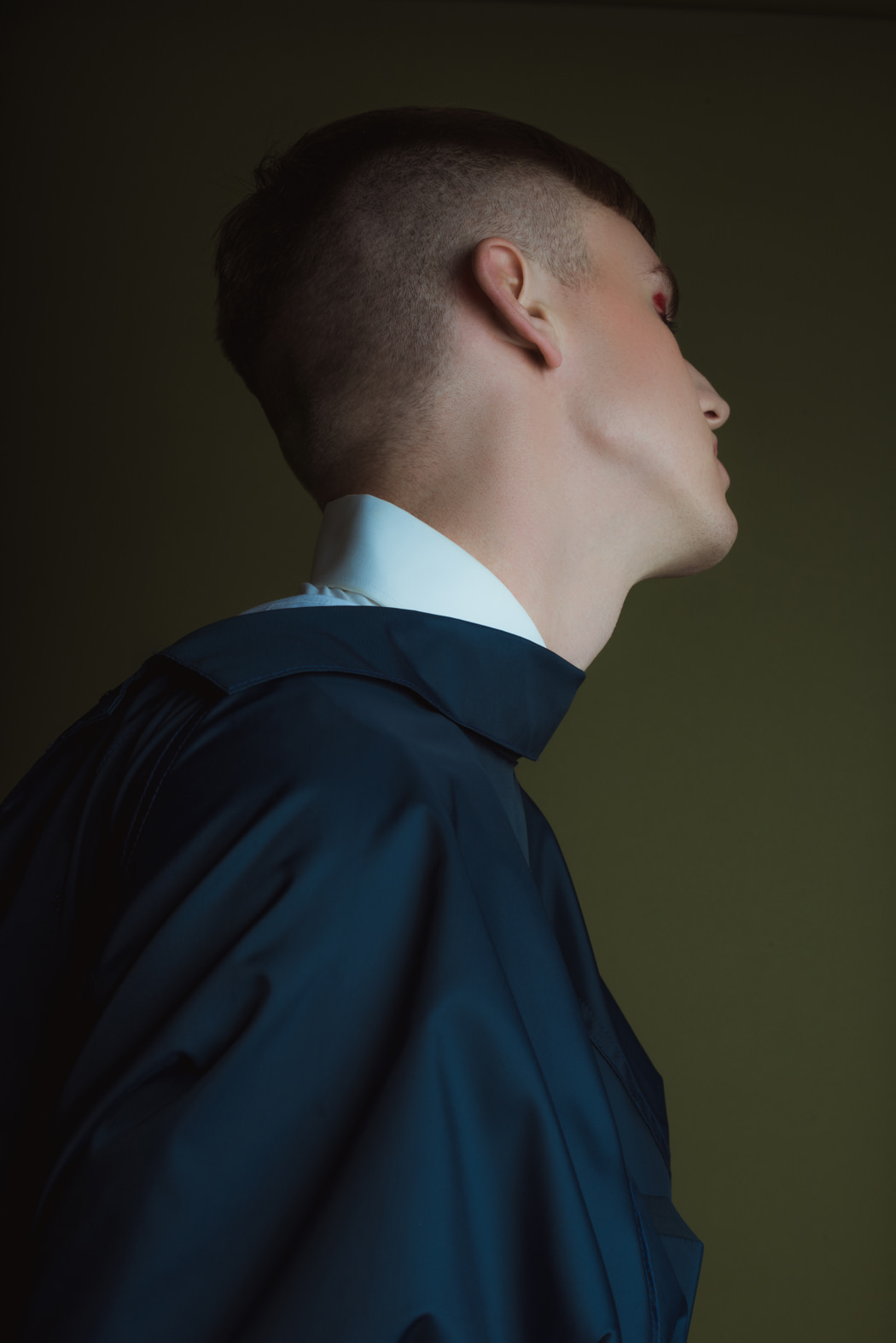 Trench Coat by Collect Call Oxford Shirts by Acne Studios Tank Top by Machus Pants by Raf Simons  Shoes by Adidas