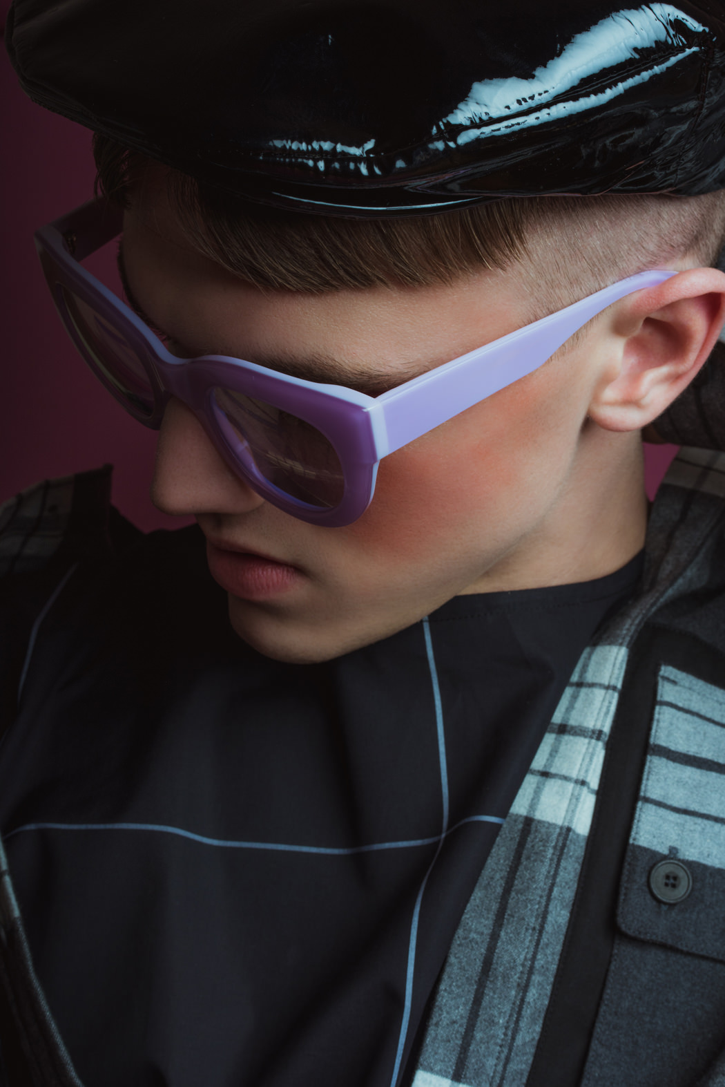 Longsleeve shirt by Helmut Lang  T-shirt by Etudes Studio Pants by Wood Wood Hat by Alexander Wang X Kangol Sunglasses by Sicky Shoes by Nike